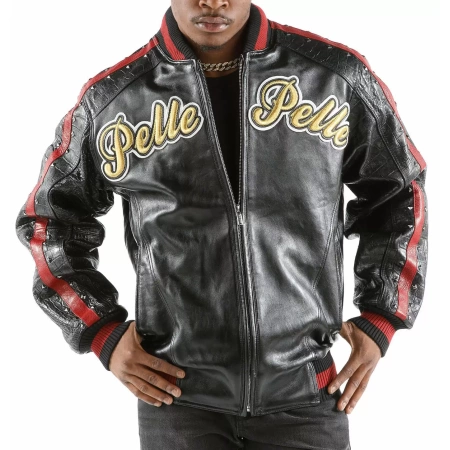 Pelle Pelle Black Red Leather Jacket view 2