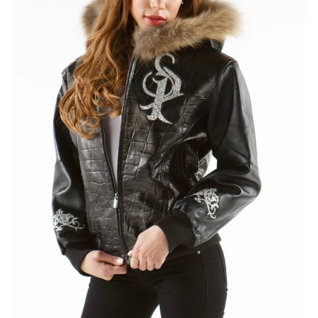 Royal Pelle Pelle Hood Leather Jacket view 2