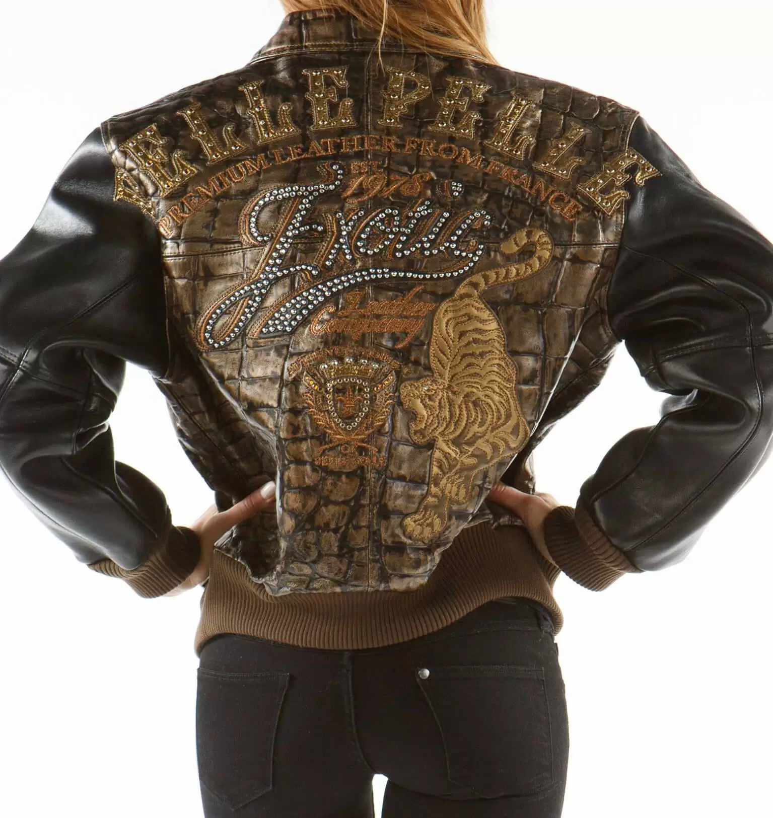 Pelle Pelle Brown Studded Jacket