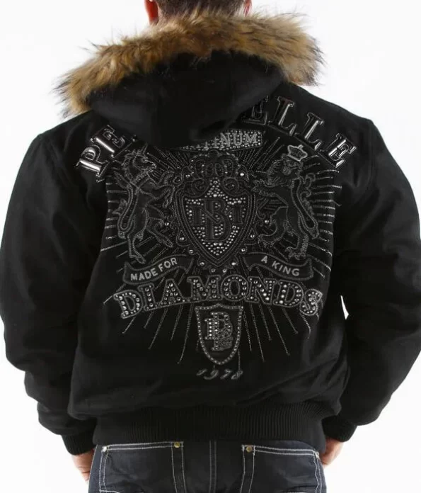 Pelle Pelle Black Hood Jacket.