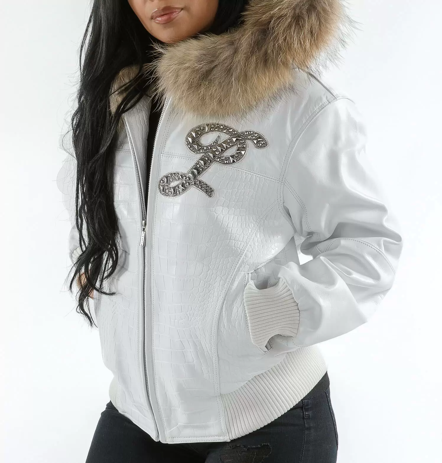 Pelle Pelle Hooded Script Leather Jacket view 2