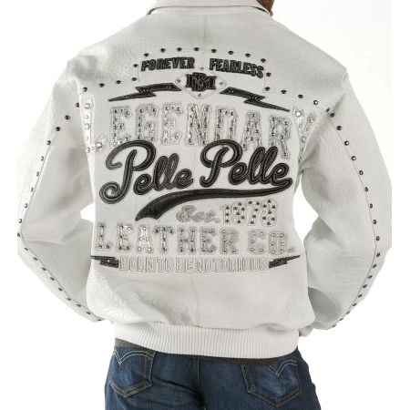 Pelle Pelle White Legendary Zipper Leather Jacket view 2