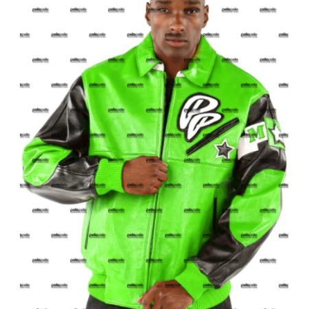 Green Pelle Pelle Soda  Club Leather Jacket view 2