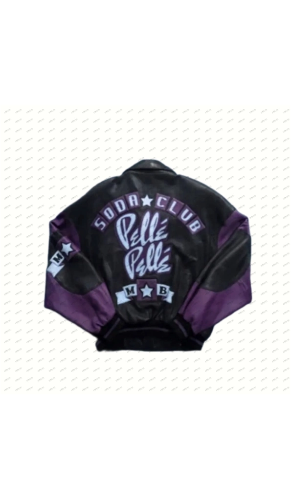 Bold Pelle Pelle Soda Club Purple Leather Jacket