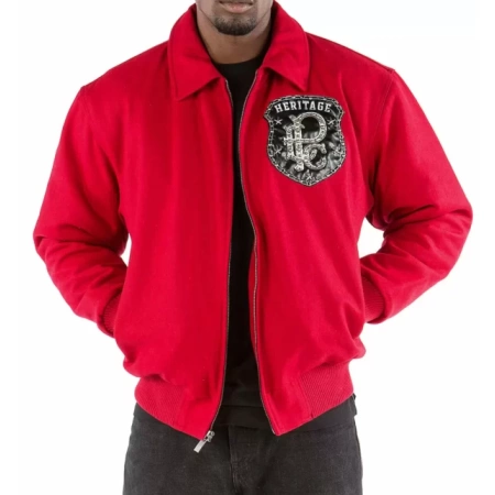 Pelle Pelle All or Nothing Red Wool Jacket view 2