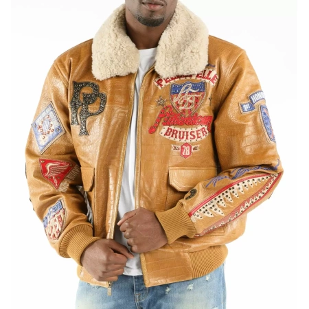 Pelle Pelle AB 1978 Brown Leather Jacket view 2