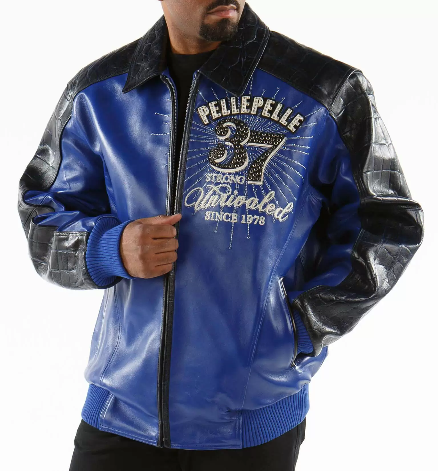 Pelle Pelle Blue Strong Avant Garde Jacket view 2