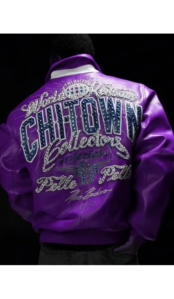 Pelle Pelle Chi-Town Purple Leather Jacket