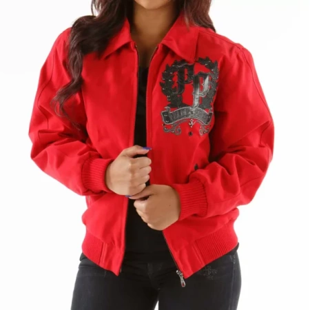 Pelle Pelle Queen Red Wool Jacket view 2