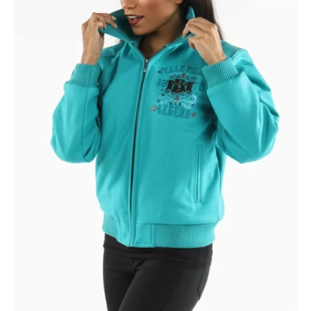 Live Like a Queen Pelle Pelle Blue Jacket view 2