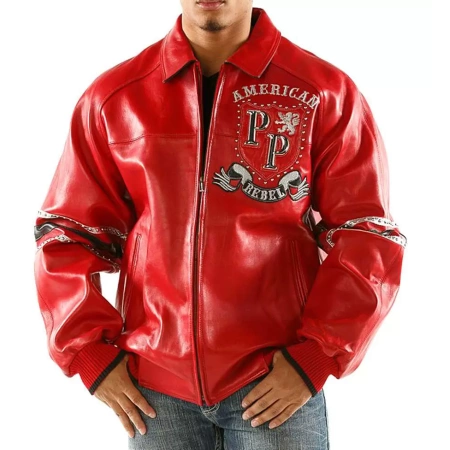 Bold Pelle Pelle Rebel Red Studded Jacket view 2