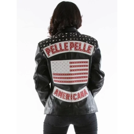 Americana Pelle Pelle Black Leather Jacket view 2
