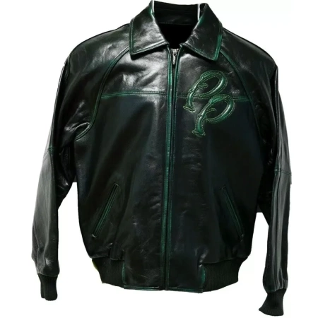 Pelle Pelle Black Green Leather Jacket view 2