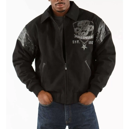 Pelle Pelle Black King 1978 Wool Jacket view 2