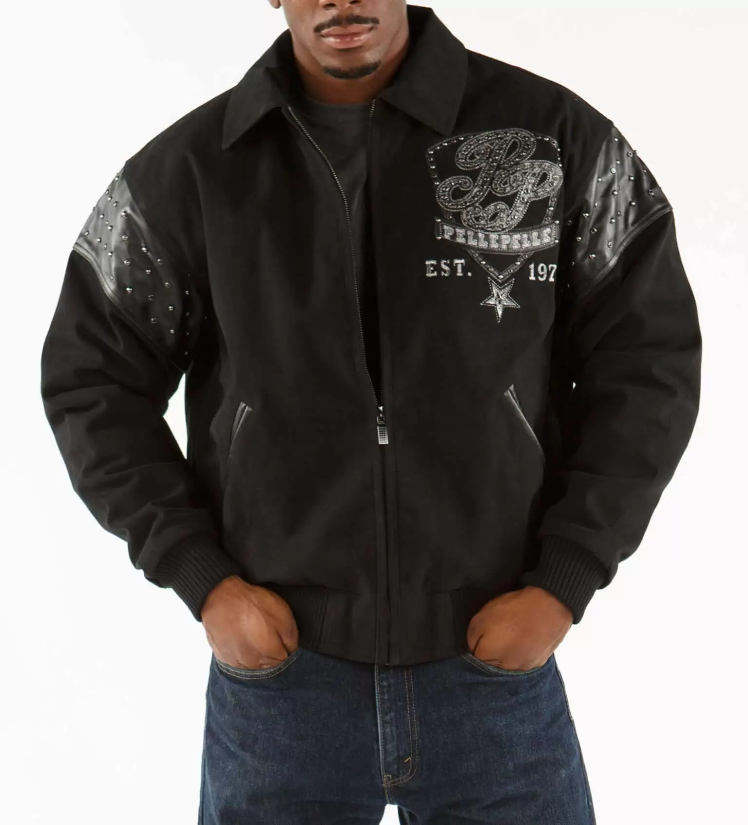 Pelle Pelle Black King 1978 Wool Jacket view 2