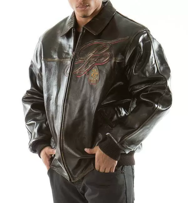 Pelle Pelle Brown Badged Royal Jacket view 2