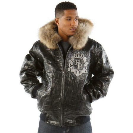 Bold Pelle Pelle Black Jacket With Fur Collar view 2
