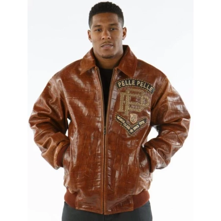 Brown Pelle Pelle World Class Leather Jacket view 2
