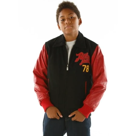 Authentic Pelle Pelle Kid Legendary Red Black Jacket view 2