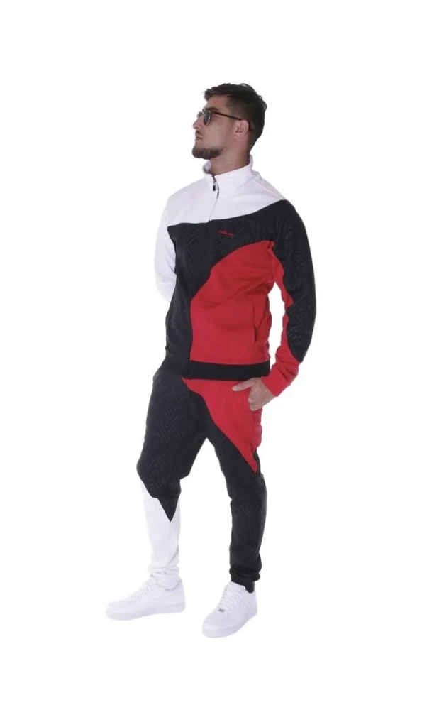 Pelle Pelle Black Red Abstract Tracksuit