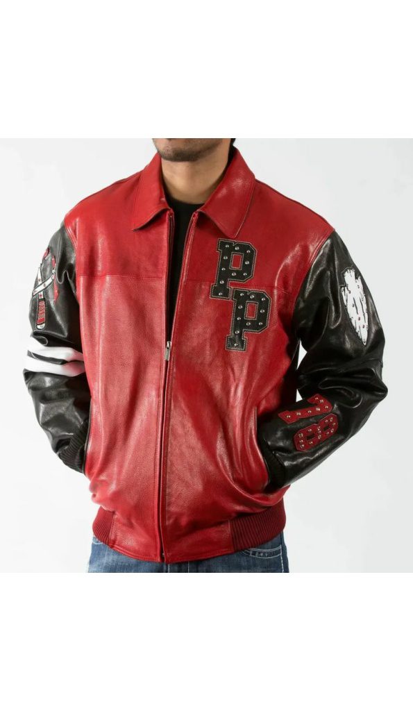 Chief Keef Pelle Pelle Red Leather Jacket