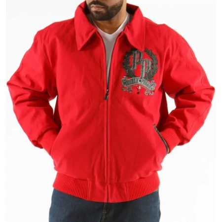 Pelle Pelle Live Like A King Red Wool Jacket view 2