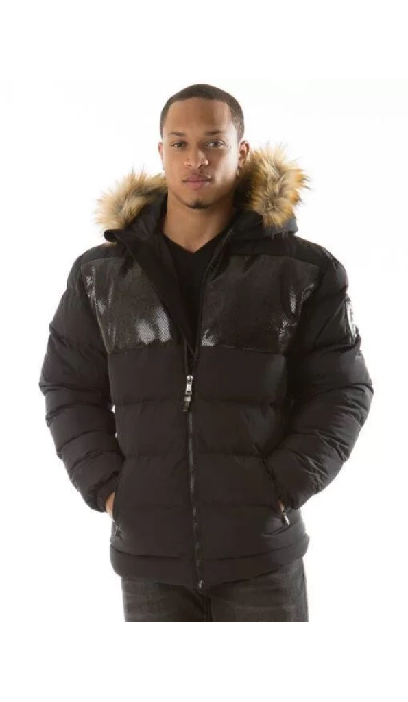 Pelle Pelle Snakeskin Puffer Jacket