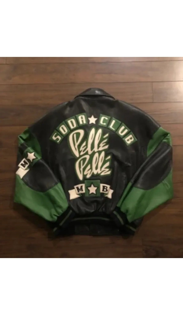 Bold Pelle Pelle Soda Club Green Leather Jacket