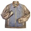 Pelle Pelle Womens Chocolate Blue Bomber