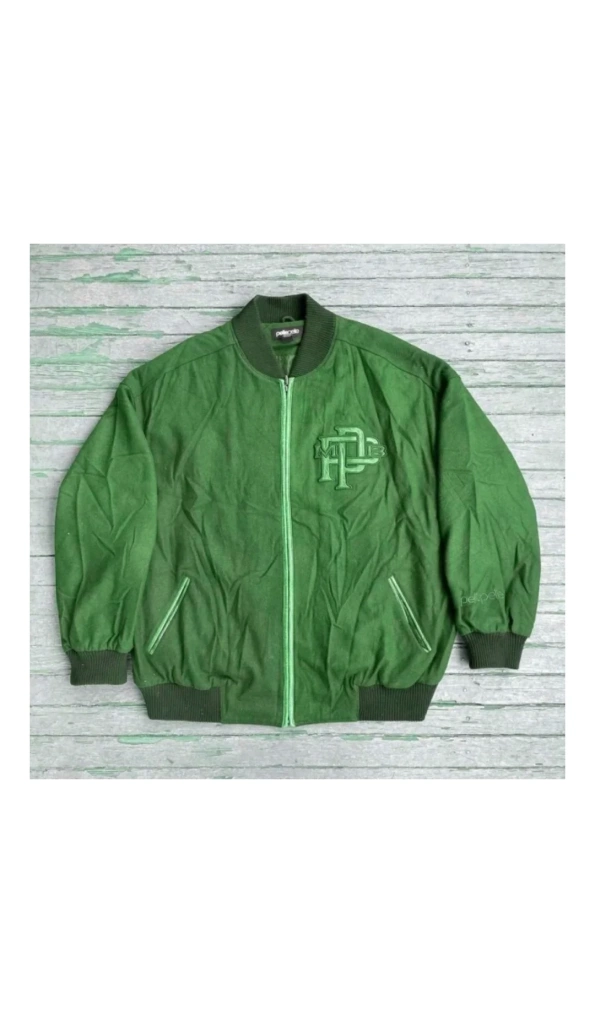 MB Pelle Pelle Dark Green Wool Jacket