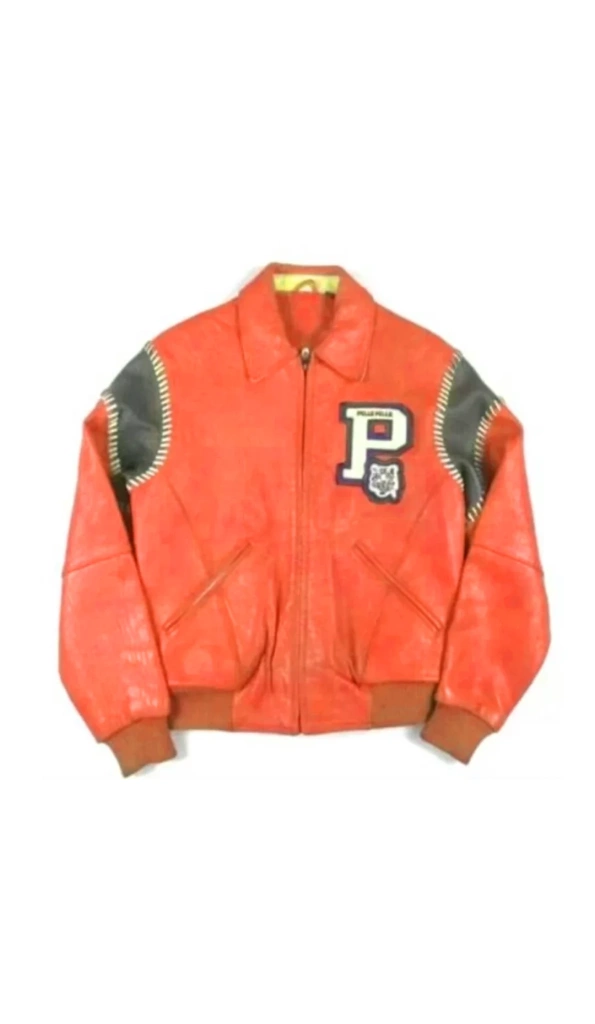Bold Orange Pelle Pelle 1978 Leather Jacket