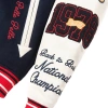 Pelle Pelle Navy Blue Wool Varsity Jacket