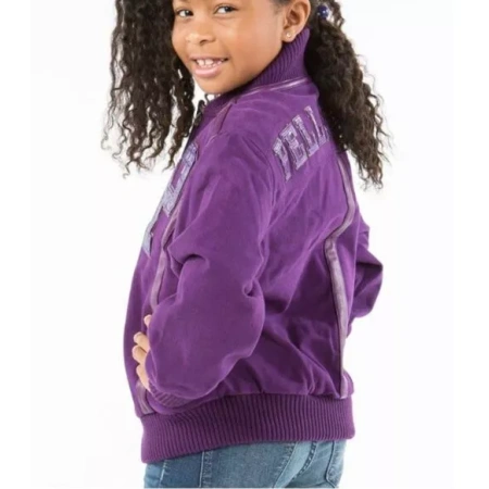 Exclusive Purple Pelle Pelle Kids Wool Jacket view 2