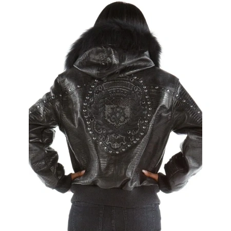 Pelle Pelle Emblem Women Black Hood Jacket view 2