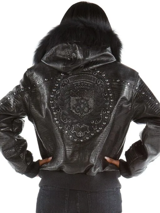Pelle Pelle Emblem Women Black Hood Jacket view 2