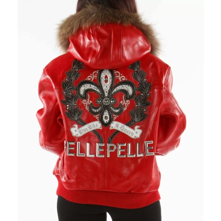 Pelle Pelle Live Like A Queen Red Hood Jacket view 2