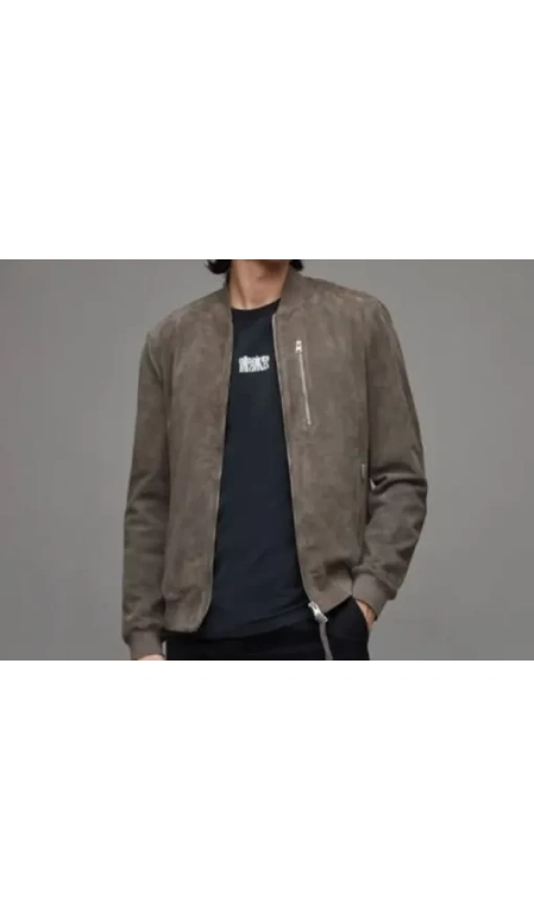 Pelle Pelle Kemble Suede Grey Wool Jacket