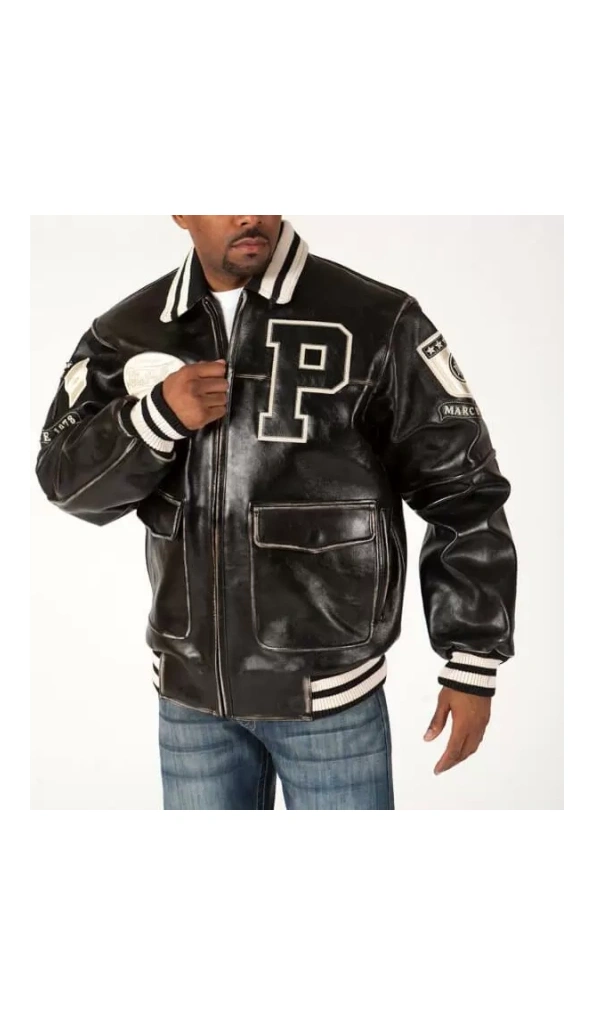 Pelle Pelle Men Marc Buchanan Varsity Jacket | Leather Jacket