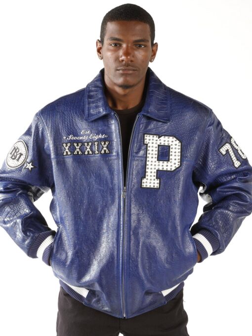 Pelle Pelle Men Blue 1978 Leather Jacket