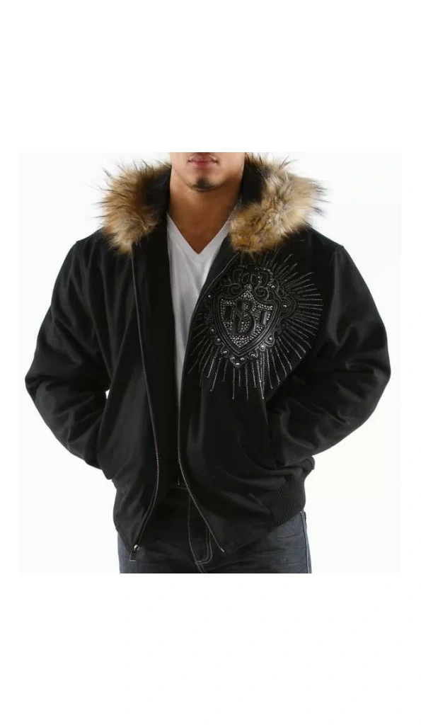 Pelle Pelle Diamond Men Fur Hood Jacket | Wool Jacket