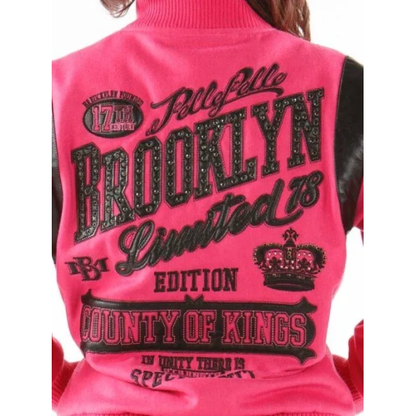 Pelle Pelle Women 1978 County Of Kings Pink Wool Jacket view 2