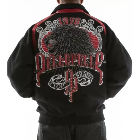 Pelle Pelle Black Red Lion Wool Jacket | Top Brass view 2