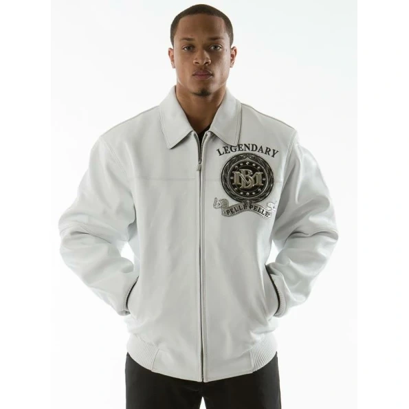 Pelle Pelle Legendary White Leather Jacket