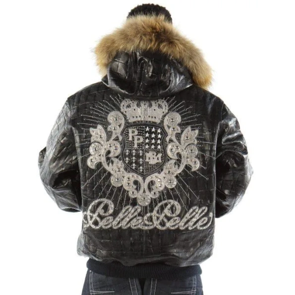 Pelle Pelle Men Crest Fur Hood MB Jacket | Leather Jacket view 2