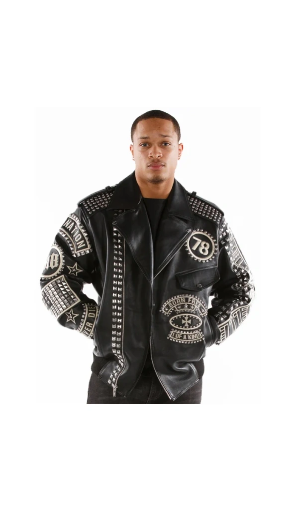 Bold Pelle Pelle Black Nation Stud Leather Jacket | Rebel Soul