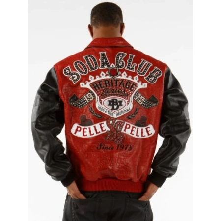 Pelle Pelle Black Red Heritage Series Jacket | Soda Club view 2