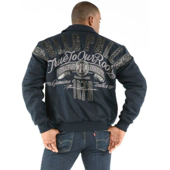 Pelle Pelle Men Croc Leather And Wool Jacket | MB Jacket view 2