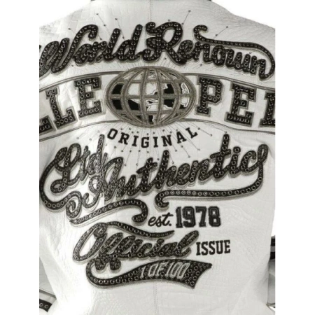 Pelle Pelle Men World Renown Leather Jacket | White Jacket view 2