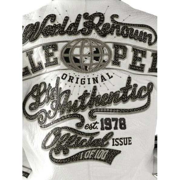 Pelle Pelle Men World Renown Leather Jacket | White Jacket view 2