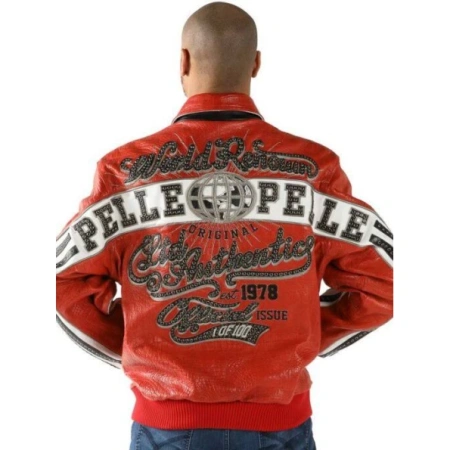Pelle Pelle World Renown Orange Leather Jacket | Men Jacket view 2